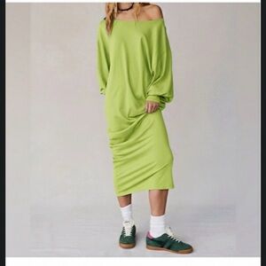 NWOT FP Beach Neon Yellow Dress size Small